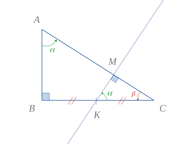 Exo deux triangles rectangles sembables correction